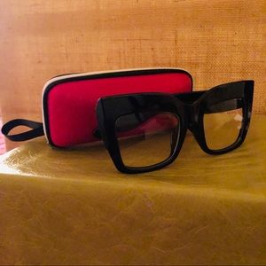 Glasses frames with clear lenses